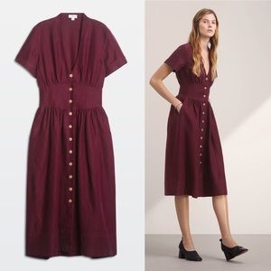 🆕 Wilfred linen button front dress